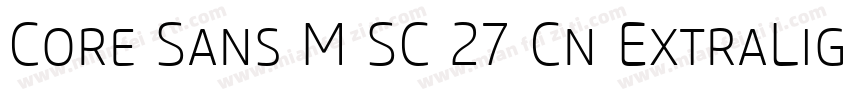 Core Sans M SC 27 Cn ExtraLight Ita字体转换
